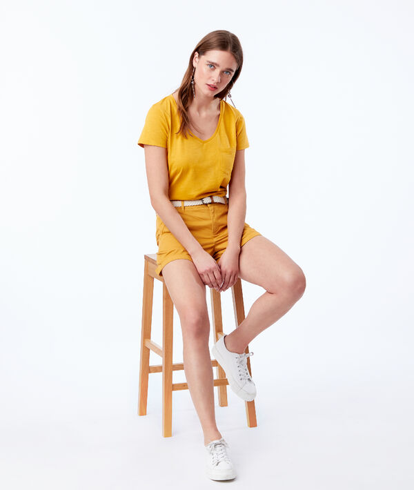 Short ceinturé 100% coton bio Short ceinturé 100% coton bio