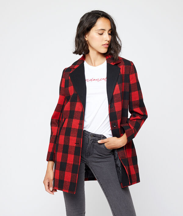 Manteau masculin à carreaux Manteau masculin à carreaux