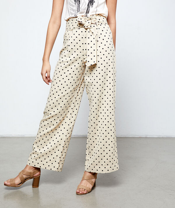 Pantalon large à pois Pantalon large à pois