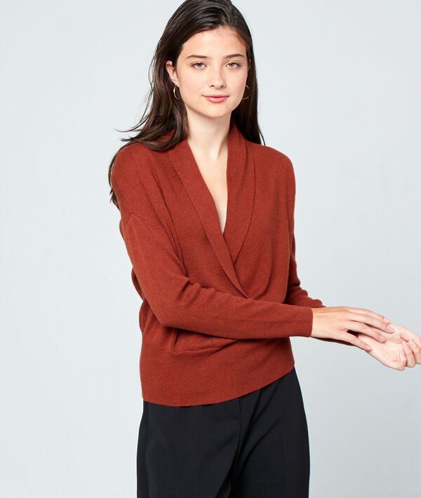 Pull cache-coeur en maille fine Pull cache-coeur en maille fine