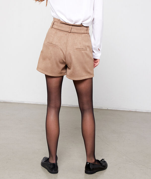 Short taille haute effet daim Short taille haute effet daim