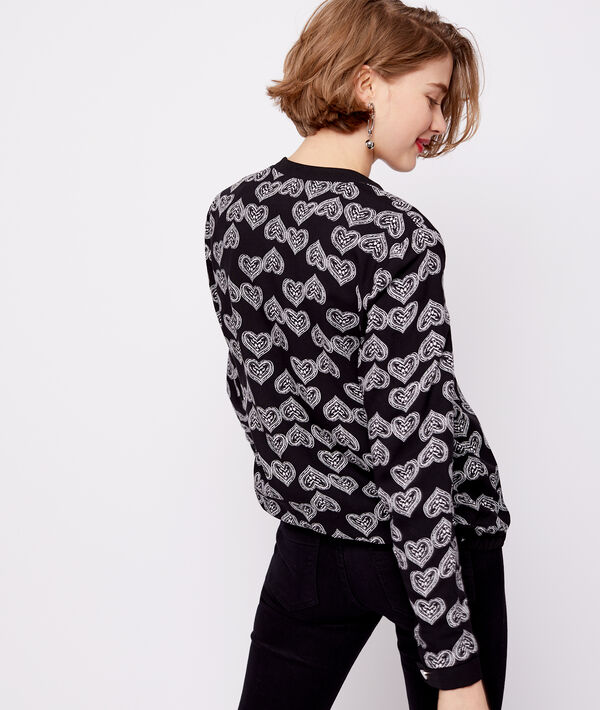 Bomber à motifs cœur Bomber à motifs cœur