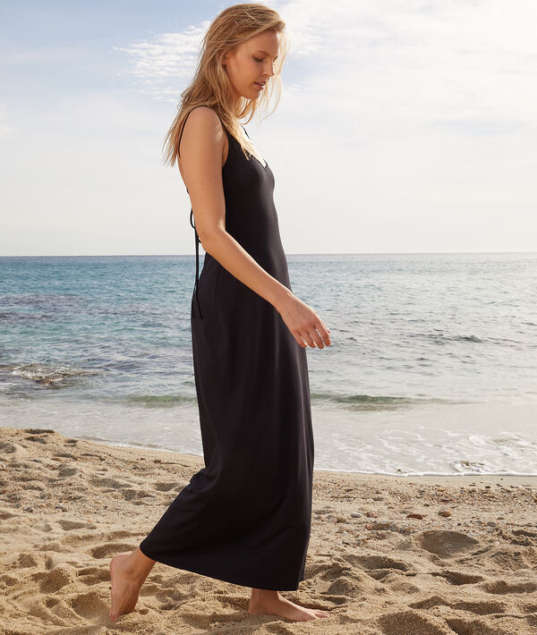Robe longue dos ouvert noué Robe longue dos ouvert noué