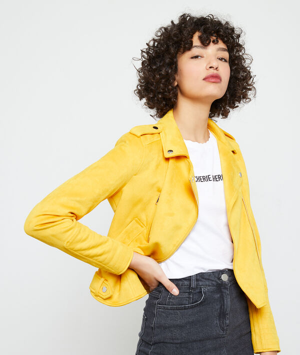 Veste de biker effet daim Veste de biker effet daim