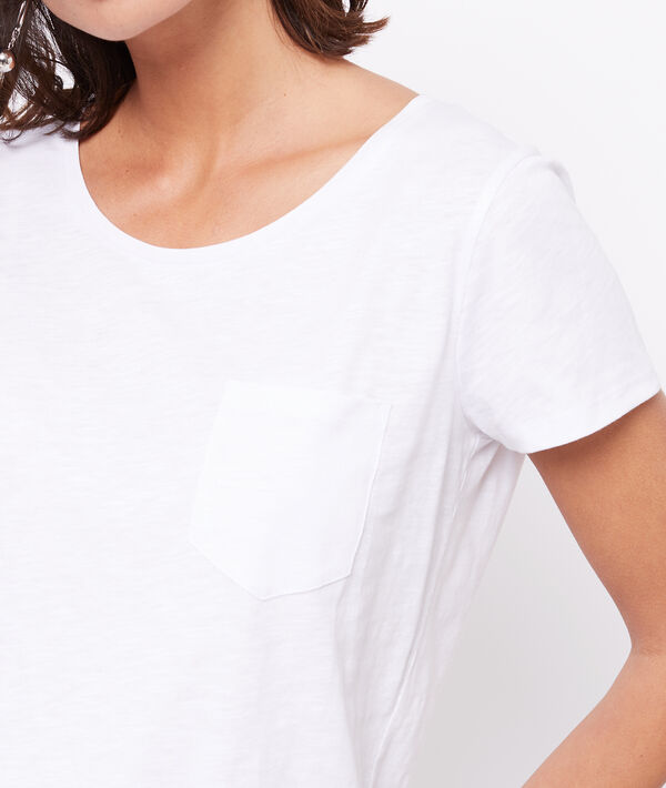 T-shirt 100% coton bio blanc.