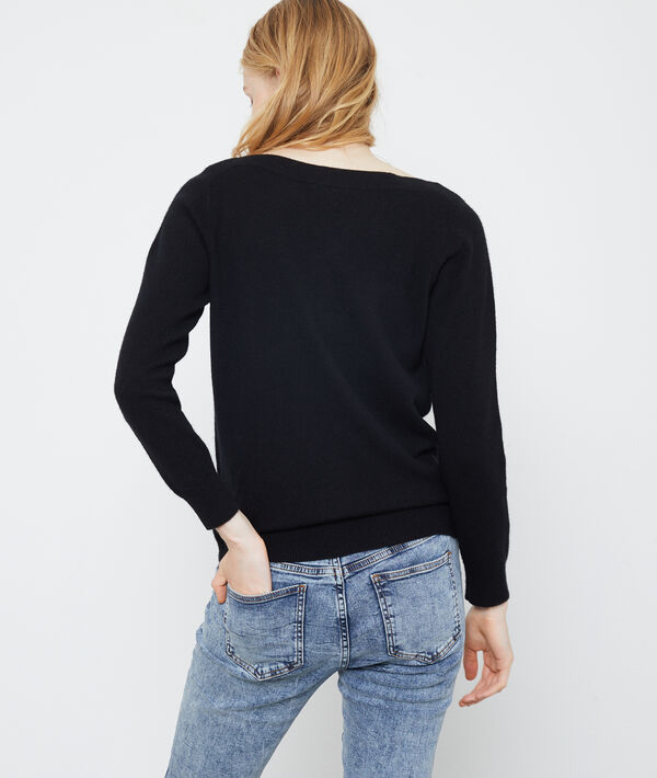 Pull col bateau en cachemire Pull col bateau en cachemire