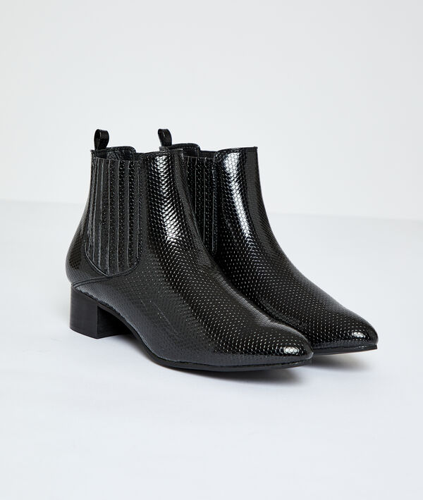 Bottines effet serpent Bottines effet serpent