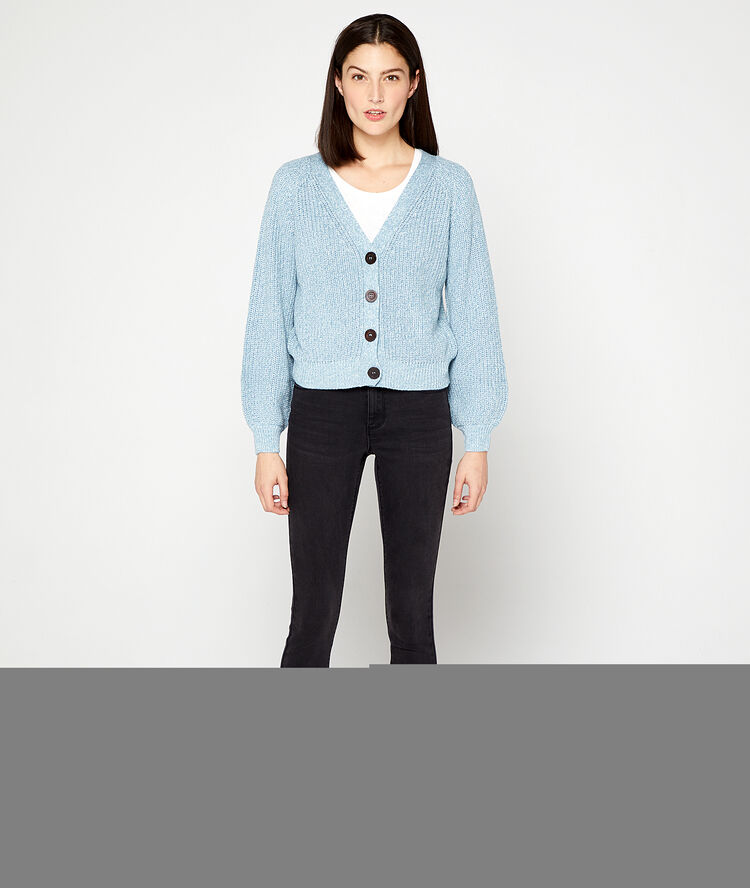 Jean slim effet push up noir.