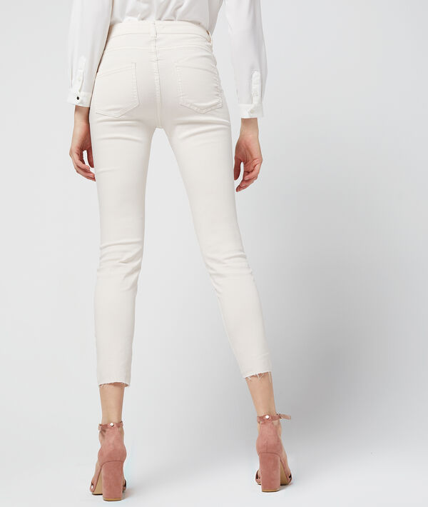 Jean skinny à broderies et perles Jean skinny à broderies et perles