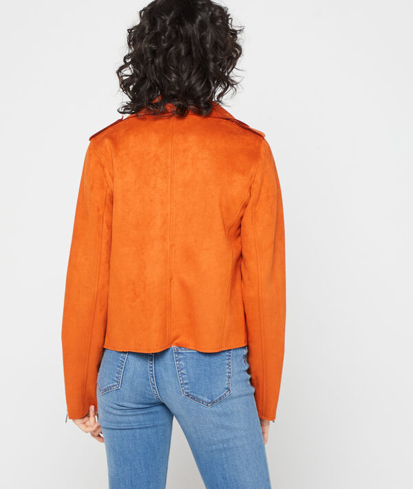 Veste de biker effet daim Veste de biker effet daim