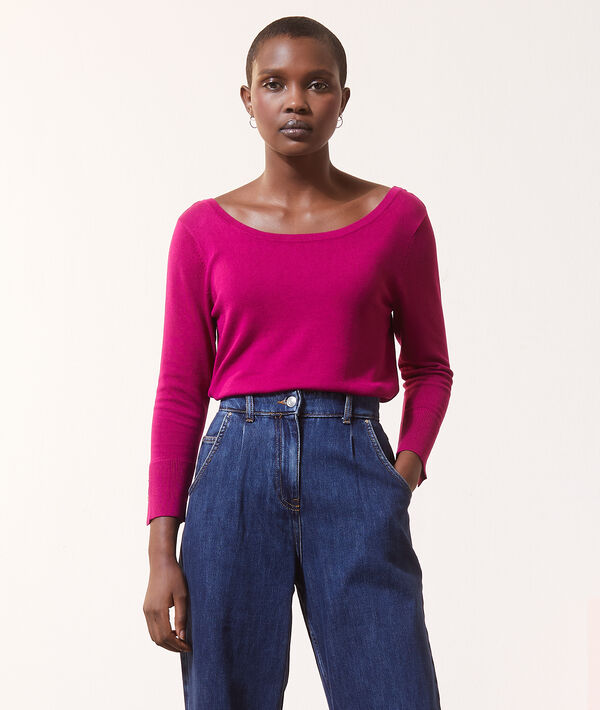 Pull fin dos décolleté Pull fin dos décolleté