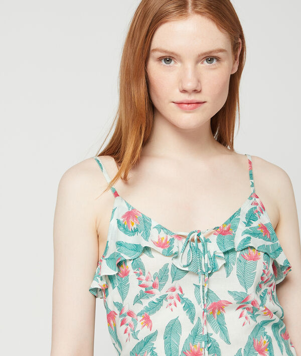 Top à volants et imprimé floral Top à volants et imprimé floral
