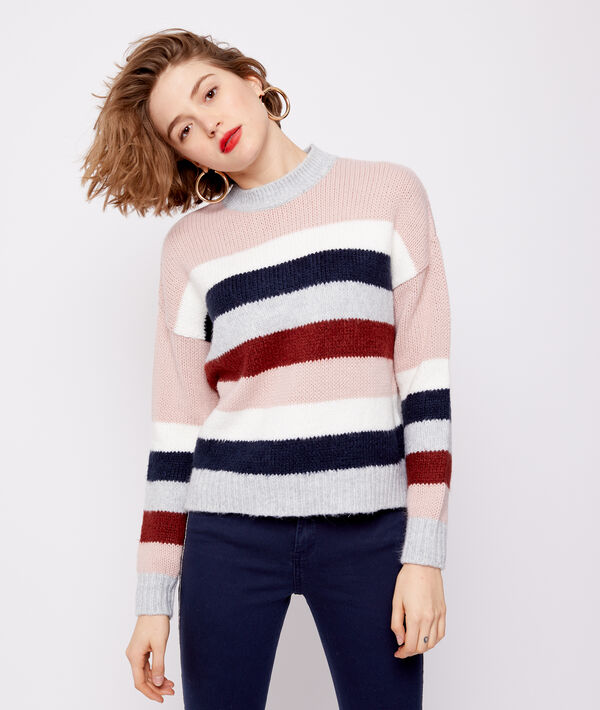 Pull grosse maille rayé Pull grosse maille rayé