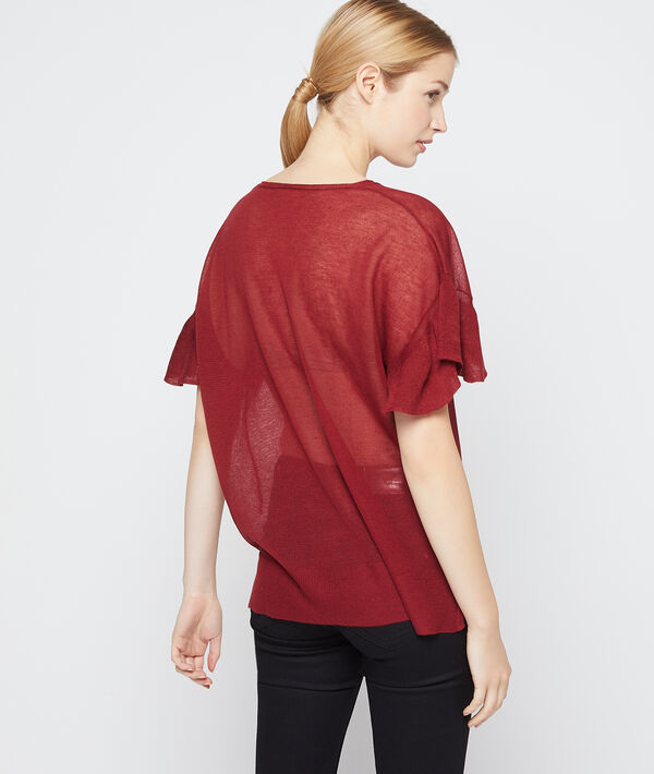 T-shirt effet transparent en maille fine T-shirt effet transparent en maille fine