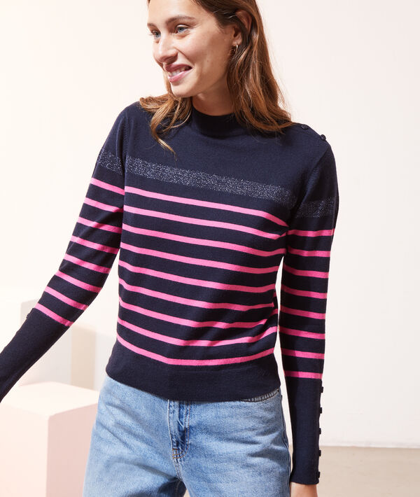 Pull rayé en maille fine Pull rayé en maille fine