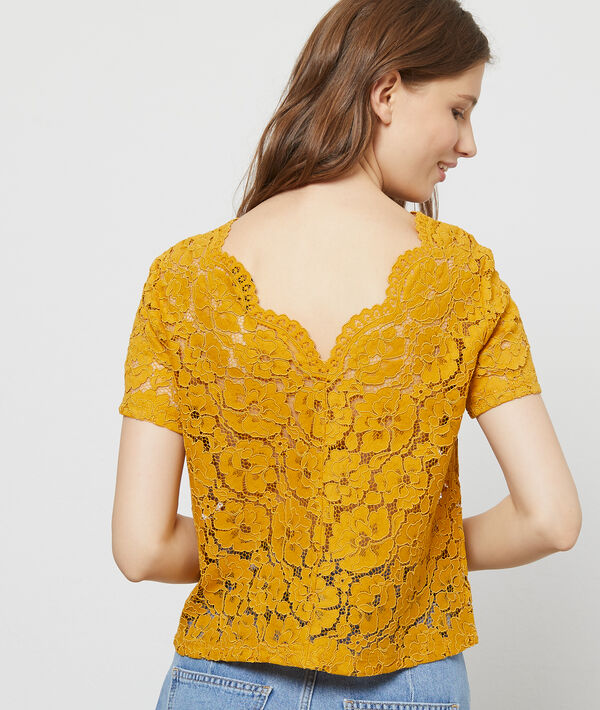 Top en dentelle florale Top en dentelle florale