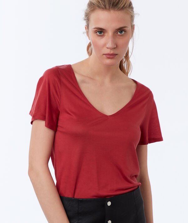 T-shirt col V en Tencel® T-shirt col V en Tencel®