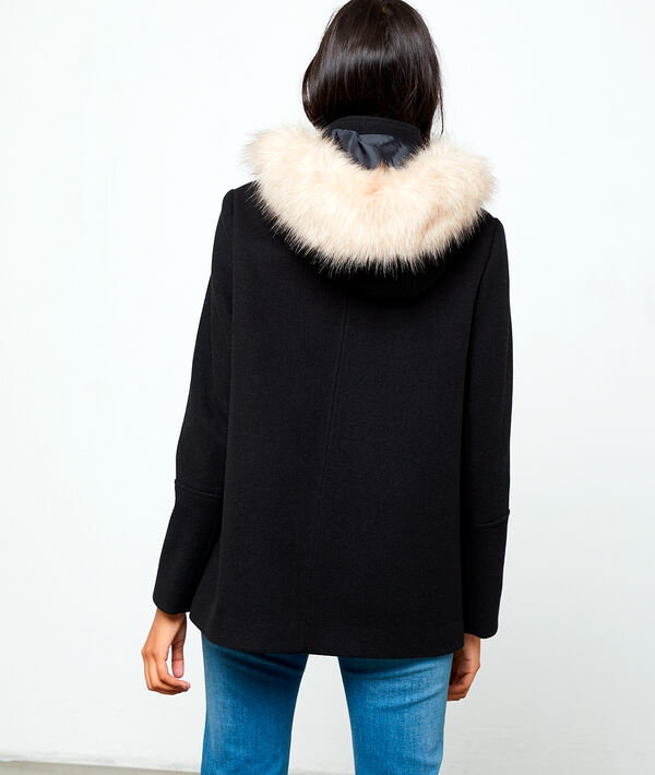 Manteau à capuche fausse fourrure Manteau à capuche fausse fourrure