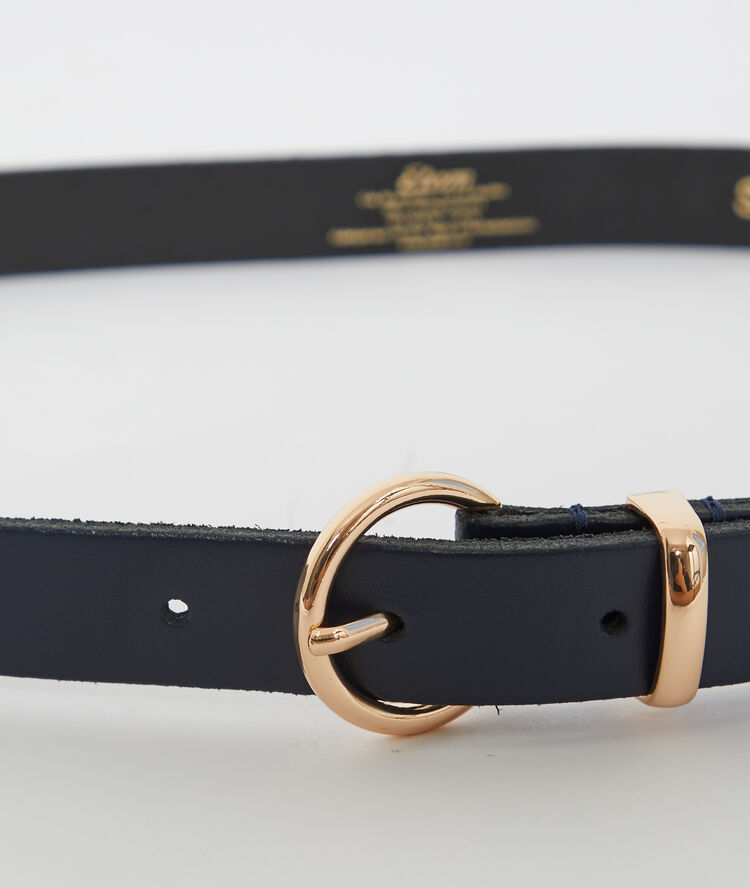 Ceinture à boucle marine.