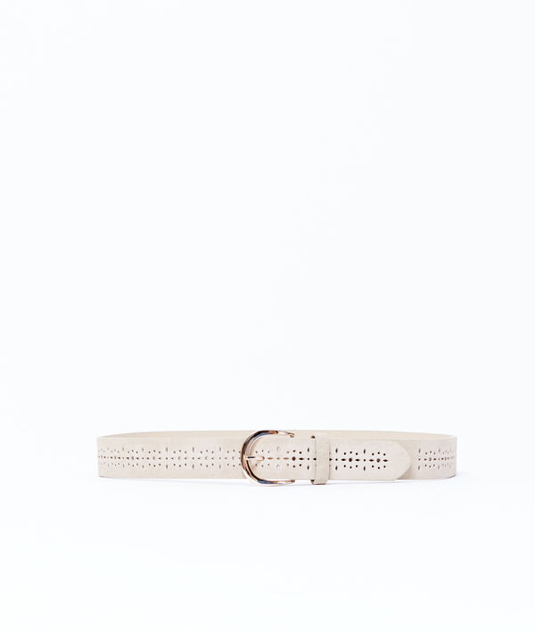Ceinture perforée en croûte de cuir Ceinture perforée en croûte de cuir