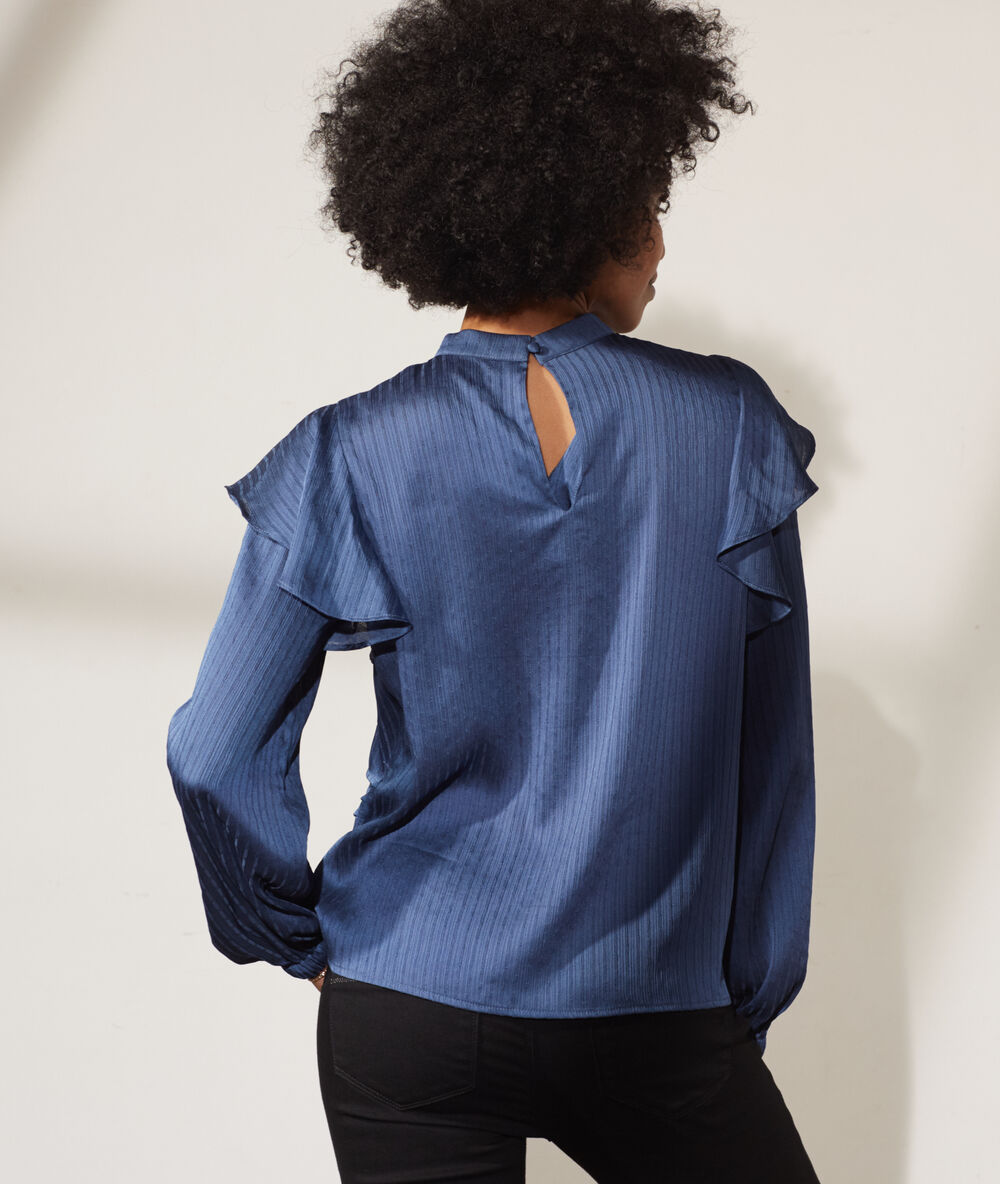 Blouse avec volants sur les manches orage.
