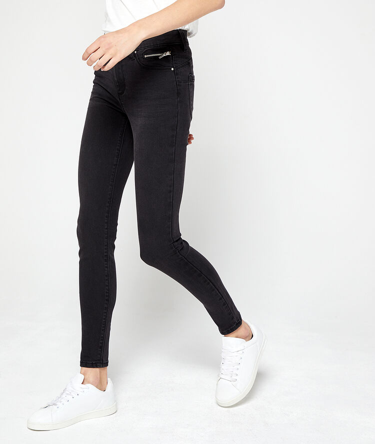 Jean slim effet push up noir.