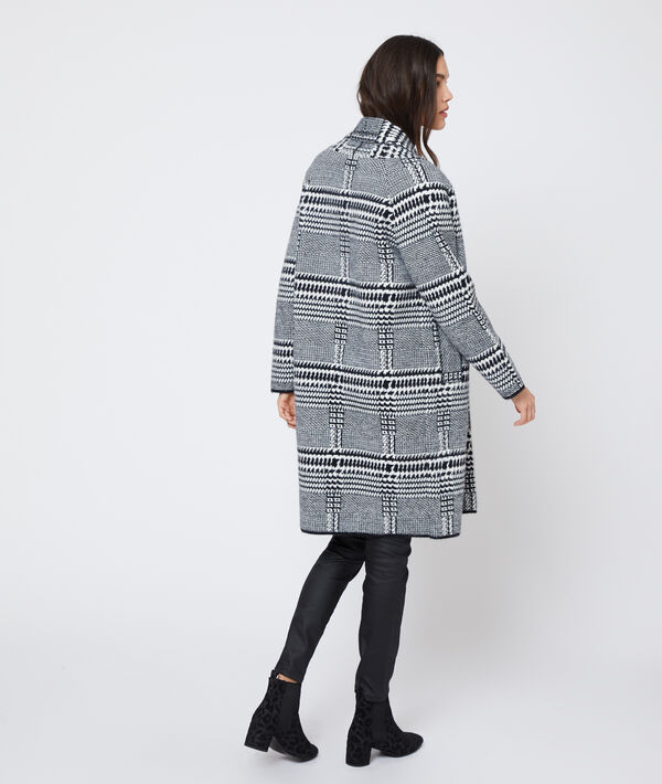 Gilet long à motifs jacquard Gilet long à motifs jacquard