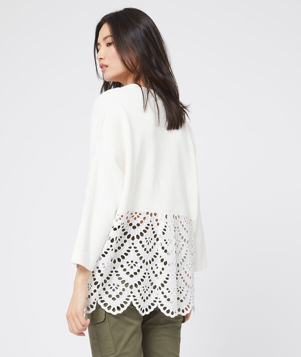 Pull en coton à broderies Pull en coton à broderies