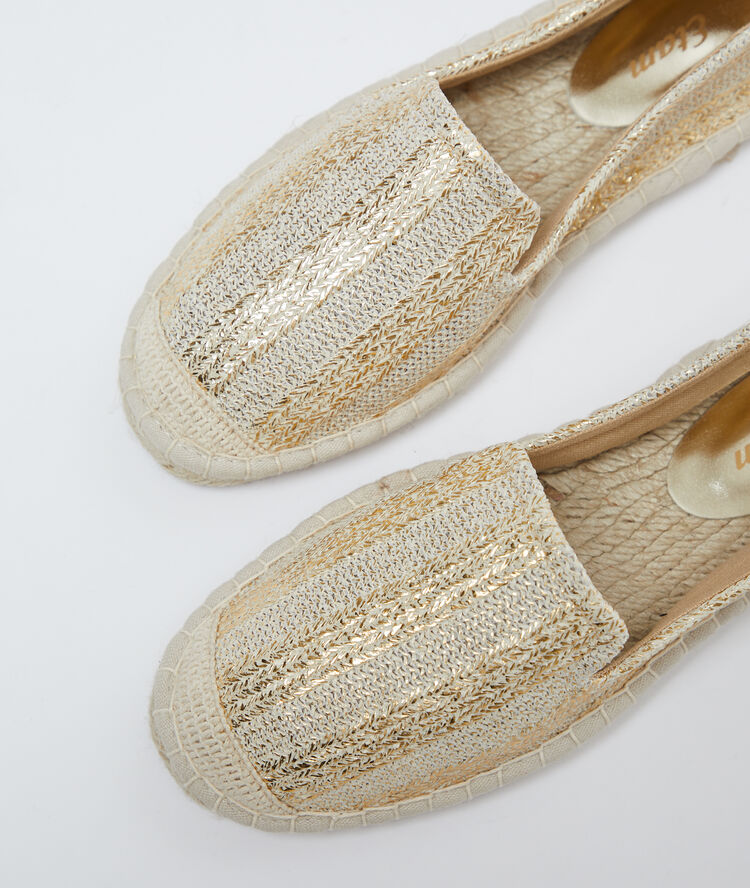 Espadrilles dorées dore.