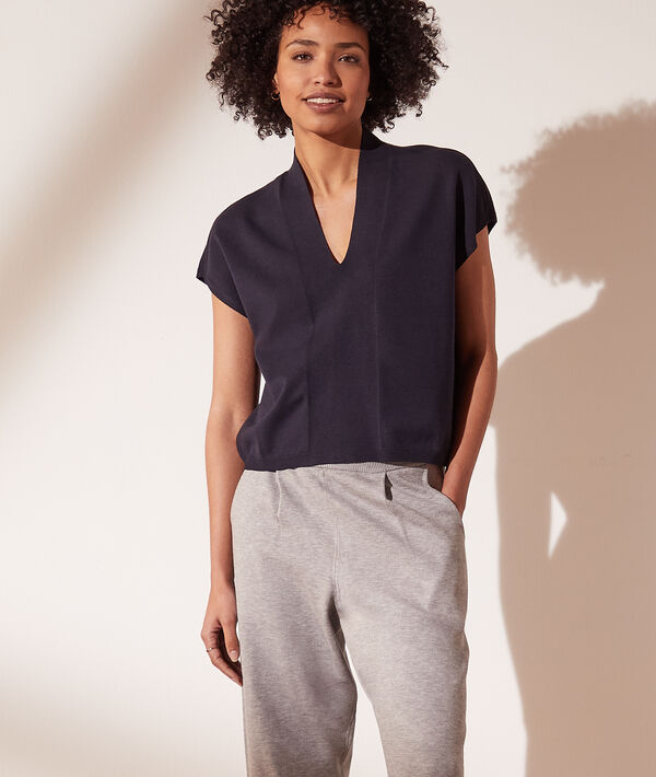 Top en maille col V Top en maille col V