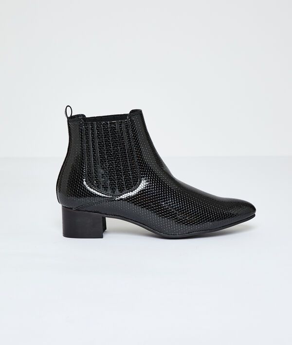 Bottines effet serpent Bottines effet serpent