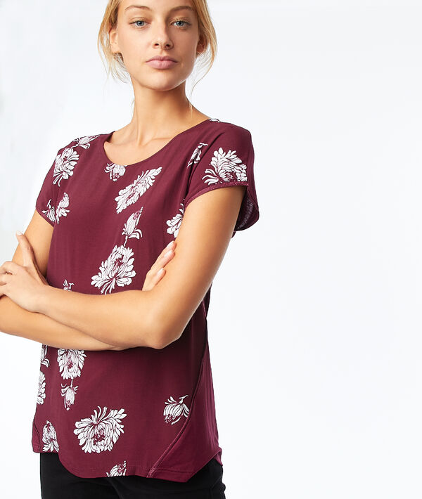 T-shirt à imprimé floral anemone.