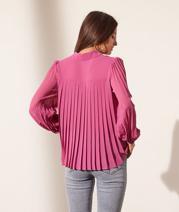 Chemise fluide manches plissées Chemise fluide manches plissées