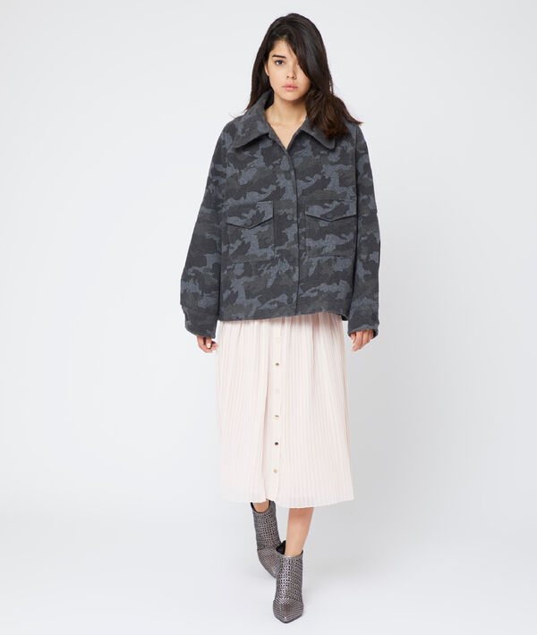 Manteau court imprimé camouflage Manteau court imprimé camouflage