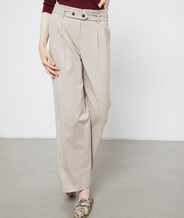 Pantalon large ceinturé Pantalon large ceinturé