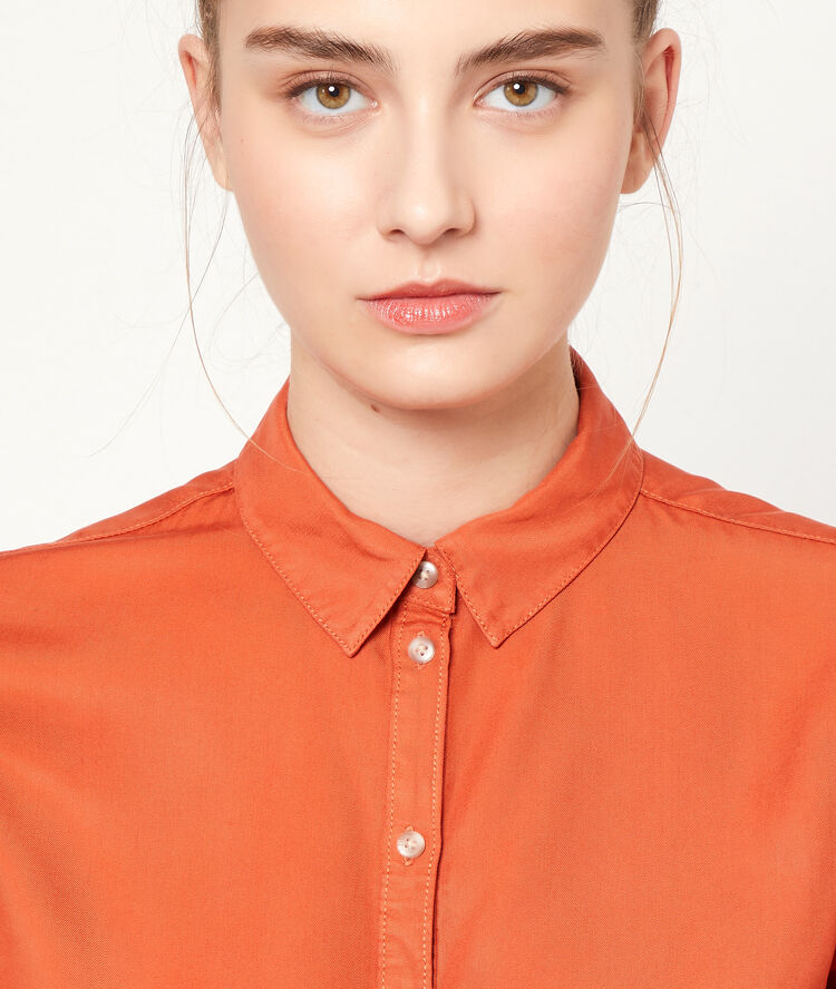 Chemise unie tomette.