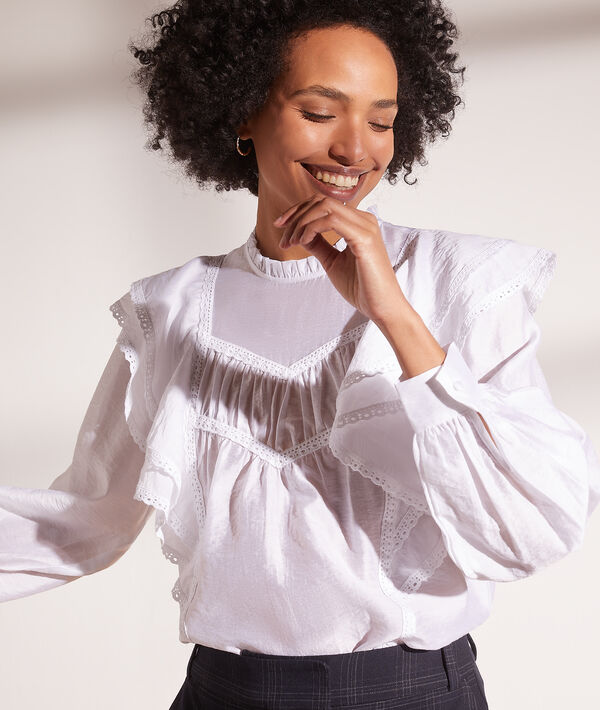 Blouse avec volants sur les manches Blouse avec volants sur les manches