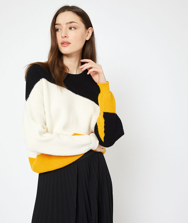 Pull graphique en grosse maille Pull graphique en grosse maille