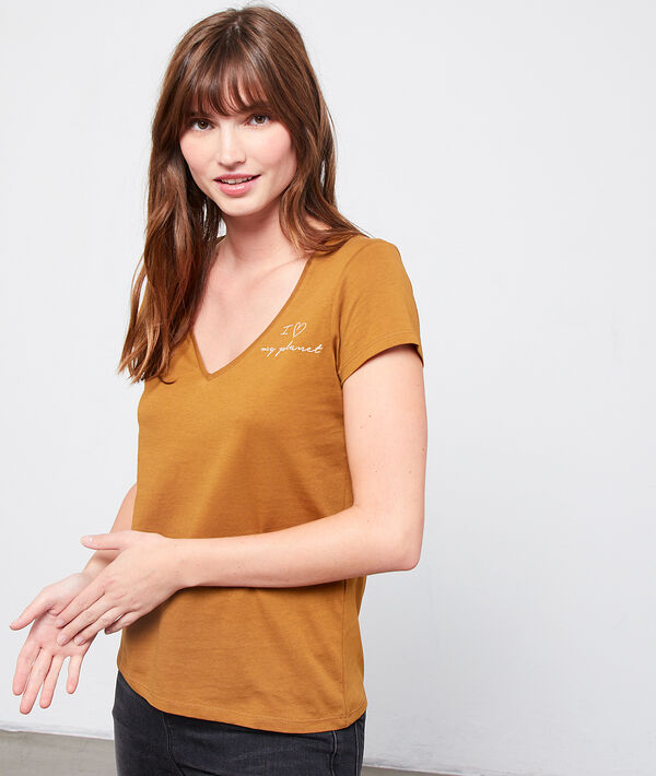T-shirt coton bio "I ♡ my planet" T-shirt coton bio "I ♡ my planet"