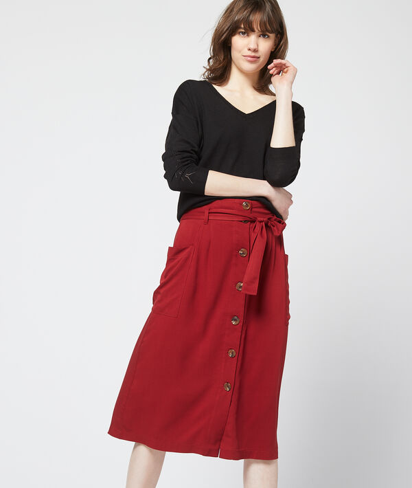 Jupe midi boutonnée Jupe midi boutonnée