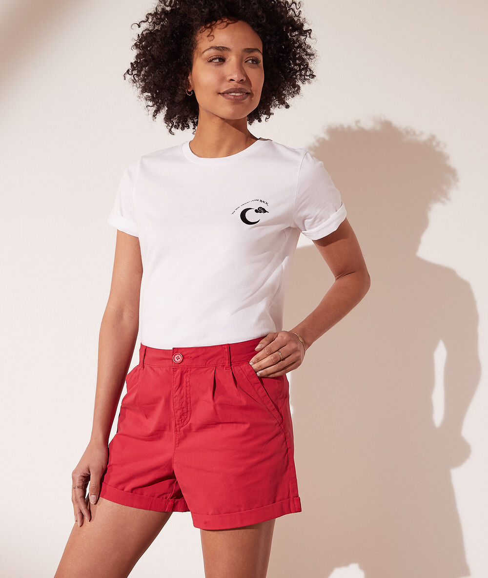 Short chino fushia.