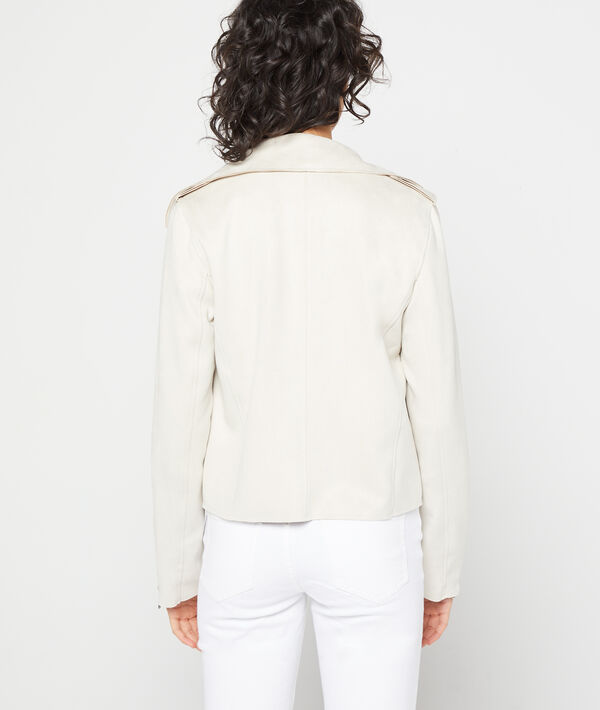 Veste de biker effet daim Veste de biker effet daim