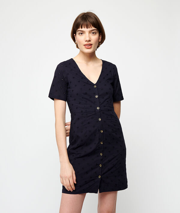 Robe boutonnée en guipure Robe boutonnée en guipure