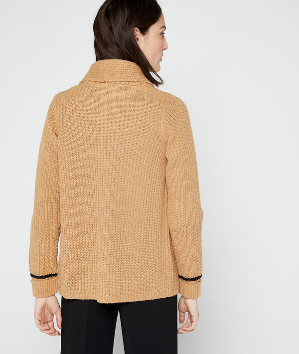 Gilet métallisé en grosse maille Gilet métallisé en grosse maille