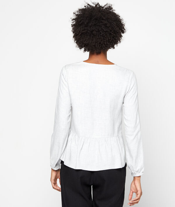 Blouse boutonnée à volants Blouse boutonnée à volants