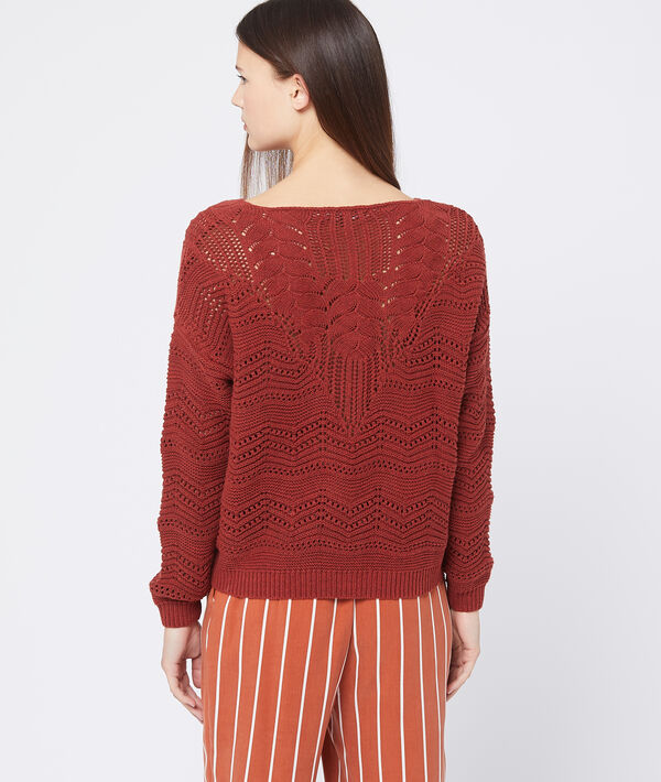 Pull en grosse maille torsadée Pull en grosse maille torsadée