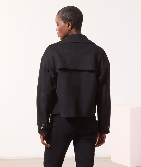 Veste de biker effet daim Veste de biker effet daim