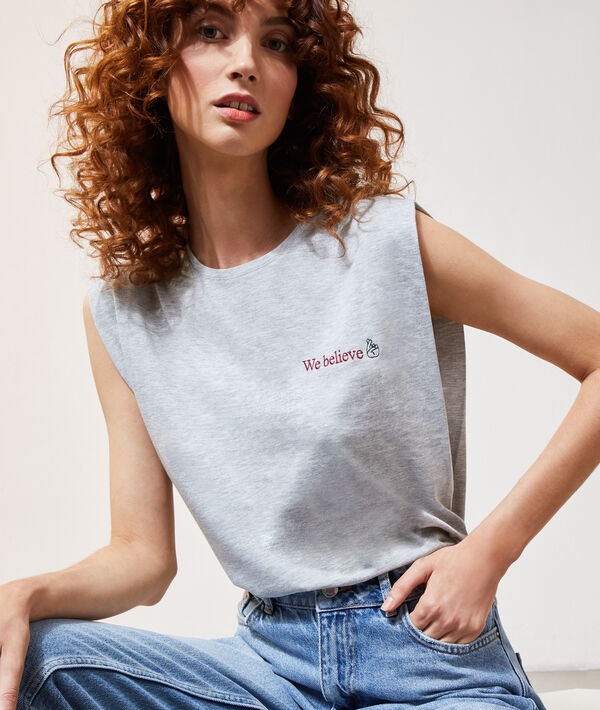 T-shirt brodé "We believe" T-shirt brodé "We believe"