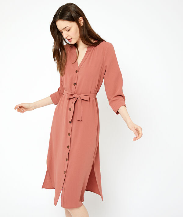Robe longue ceinturée Robe longue ceinturée