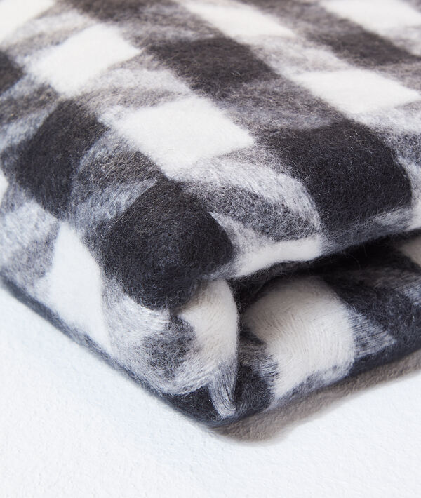 Echarpe plaid motifs pied de poule Echarpe plaid motifs pied de poule